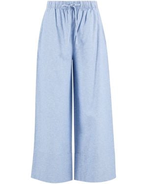 Barbour Wide Leg Trousers - Blue