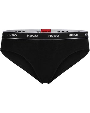 HUGO Regular Rise Brief - Black