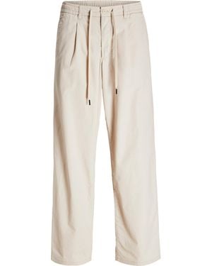 Jack & Jones Pleated Trouser - Natural