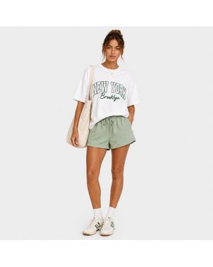 I Saw It First New York Graphic Oversized T-Shirt - White