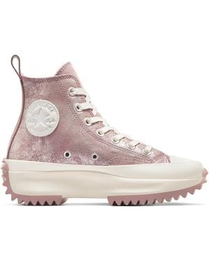 Converse Adults Run Star Hike High-Top Trainers - Pink