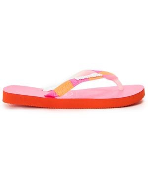 Havaianas Top Print Flip Flops - Pink