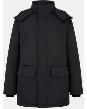 Jack Wills Jw Wadded Parka Sn64 - Black