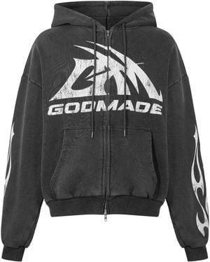 God Made Full Zip Fleece - Grey