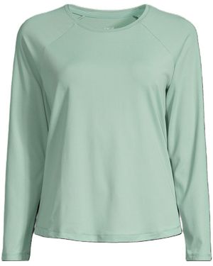 Casall Long-Sleeve Performance Gym Top - Green