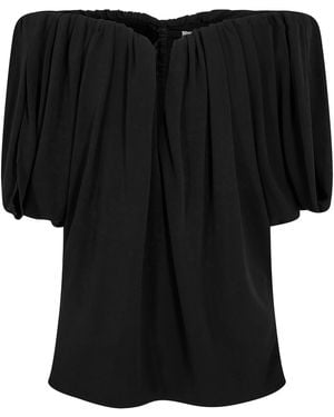Stella McCartney Crepe Off Shoulder Top - Black