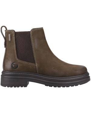 Cotswold Aldworth Waterproof Leather Flat Ankle Boots - Brown