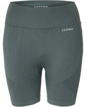 Usa Pro Seamless Longline Cycling Shorts - Green