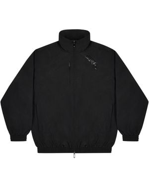No Fear Nylon Tracksuit Jacket - Black