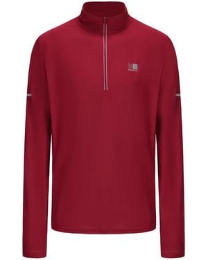 Karrimor Long Sleeve 1/4 Zip Top - Red