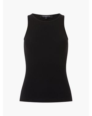 French Connection Rassia Rib Tank Vest - Black