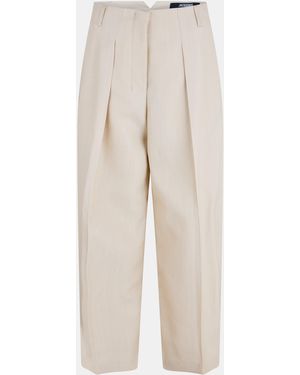 Jacquemus The Ovalo Trousers - Natural