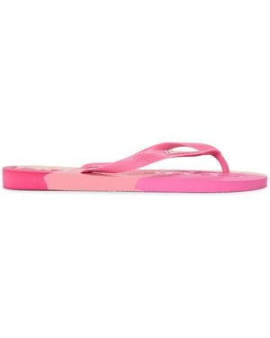 Havaianas Top Logomania Colours Ii Crystal Flip Flops - Pink