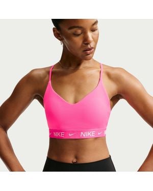 Nike Indy Light Support Padded Sports Bra - Pink
