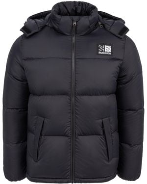 Karrimor Base Camp Wind Resistant Duck Down Detachable Hood Long Sleeve Down Jacket - Black
