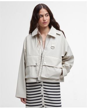 Barbour June Showerproof Rain Anorak - Grey