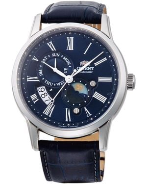 Orient Contemporary Sun And Moon Automatic Dress Watch - Blue