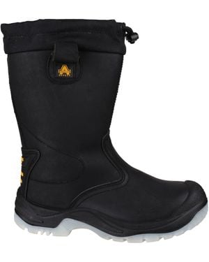 Amblers Safety Fs209 Water Resistant Pull On Safety rigger Boot - Black