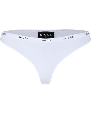 Nicce London Thong Bikini Bottom - White