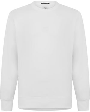 CP COMPANY METROPOLIS Logo Sweatshirt - White