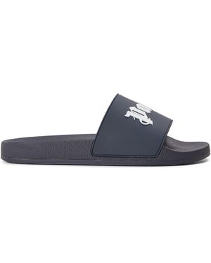 Palm Angels Pool Sliders - Blue