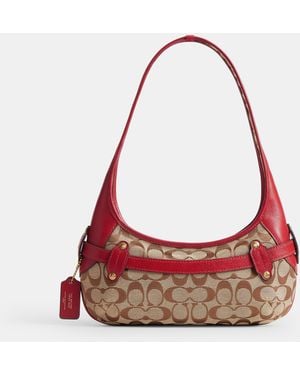 COACH Belted Ergo Shoulder Bag - Red