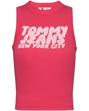 Tommy Hilfiger Slim Tank Vest - Pink