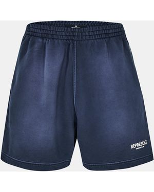 Represent Woven Tailored Tracksuit Shorts - Blue