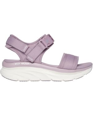 Skechers Adjustable Buckle Double Band Sling Sports Sandals - Purple