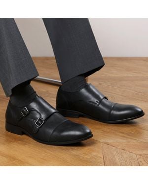 Where's That From Wheres Double Monk Straps Formal Shoes - Black