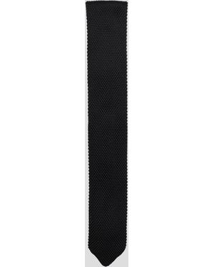 Twisted Tailor Jagger Knitted Tie - Black