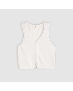 Levi's Knitted Jumper Vest - White