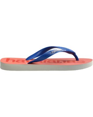 Havaianas Top Logomania Ruby Flip Flops - Blue