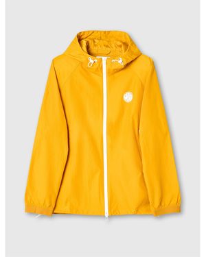 Pretty Green Pg Denton Water-Resistant Rain Anorak - Yellow