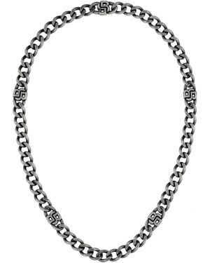 BOSS Double B Absolute 10Mm Antique Finish Magnetic Chain Bracelet - Metallic