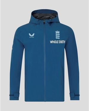 Castore 26/27 England Cricket Rain Anorak Jacket - Blue