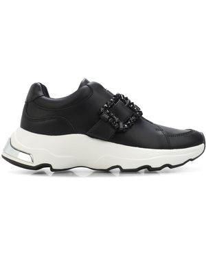 DKNY Jendaya Buckle Trainers - Black