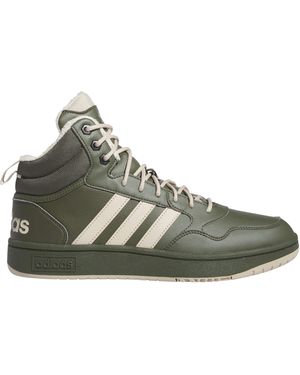 adidas Hoops 3.0 Mid Wtr Basketball Trainers - Green