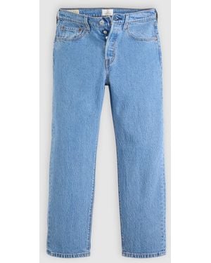 Levi's 501 Crop Long Live The Queen - Blue