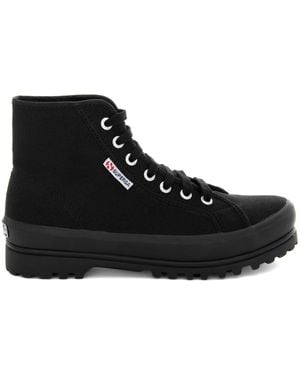 Superga Alpina Canvas High-Top Trainers - Black