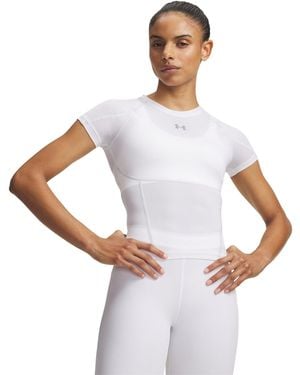 Under Armour Heatgear Elite Short Sleeve Reflective - White