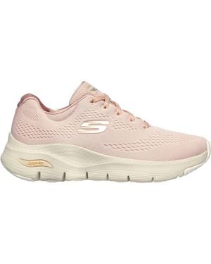 Skechers Arch Fit Slip On Trainers - Pink