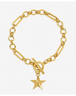 Jon Richard Plated Waterproof Star T-Bar Bracelet - Metallic