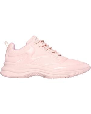 Skechers Glossed Hot Melt Embossed Neoprene Low-Top Trainers - Pink