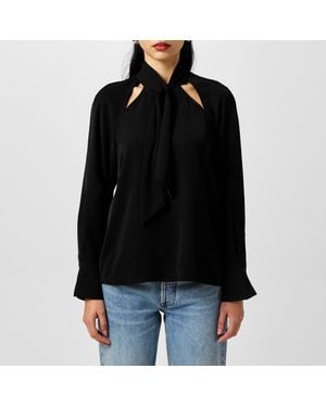 French Connection Carmen Long-Sleeve Blouse - Black
