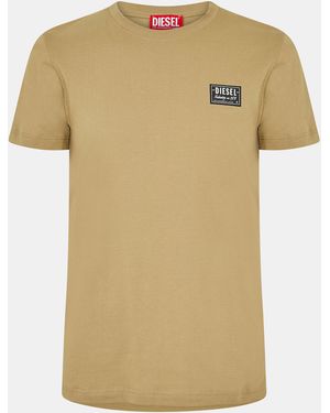DIESEL Patch Logo T-Shirt - Natural