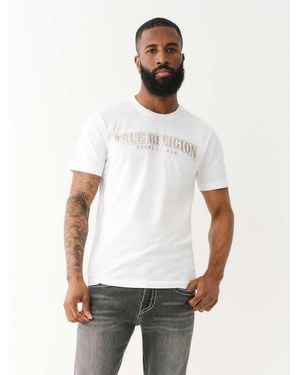 TRUE RELIGION Foil Crew Regular Fit T-Shirt - White