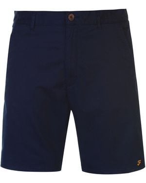 Farah Hawk Chino Shorts - Blue