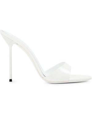 Paris Texas Lidia Heeled Mules - White