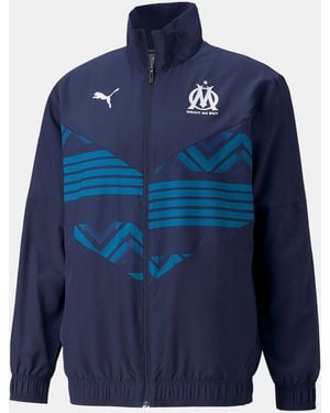 PUMA Olympique De Marsille Fc Prematch Jacket - Blue